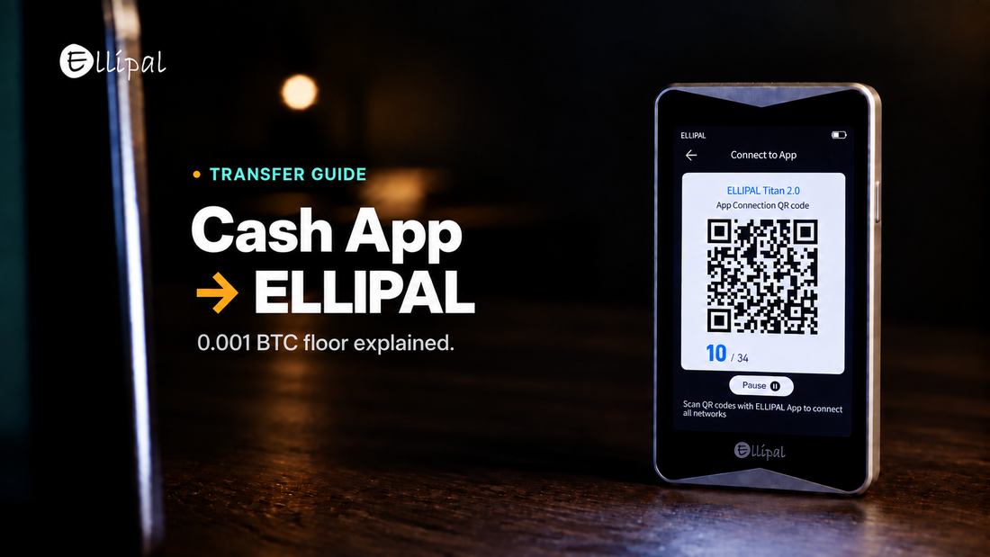 How to Withdraw Bitcoin From Cash App to Your ELLIPAL Wallet, Including the 0.001 BTC Floor