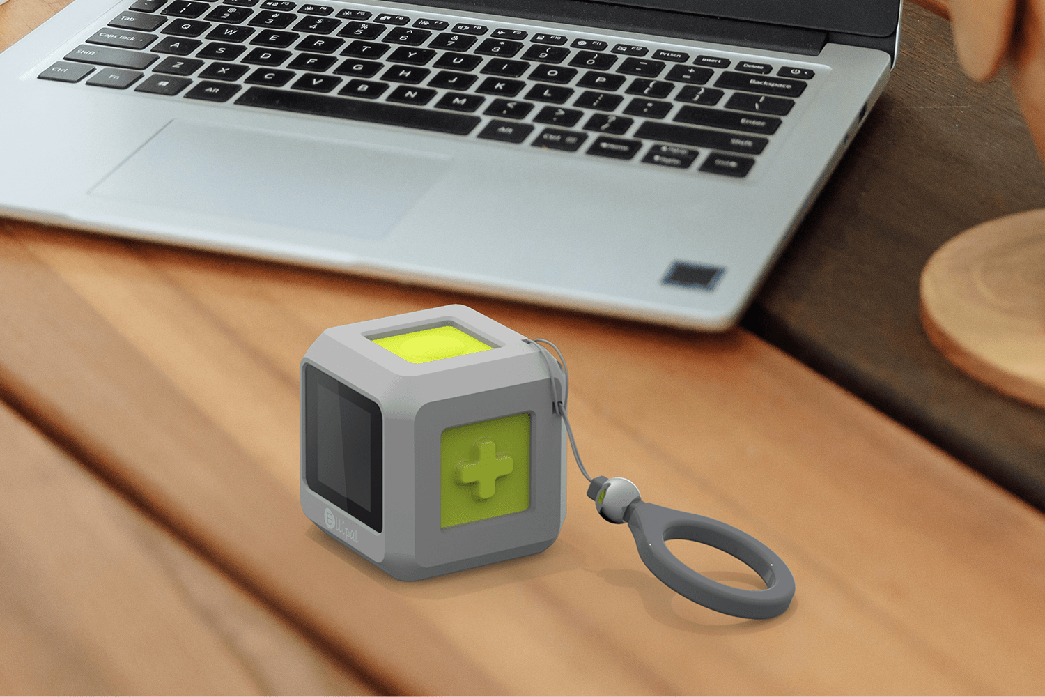 ELLIPAL Joy-Seed Phrase Generator on desk with laptop