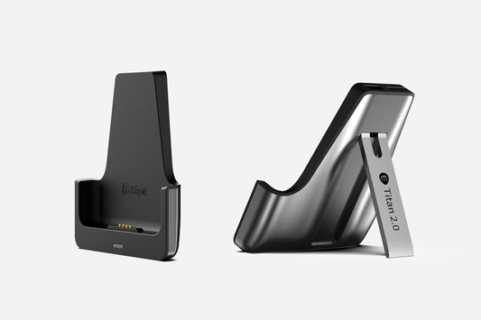 ELLIPAL Titan 2.0 hardware wallet in charging stand