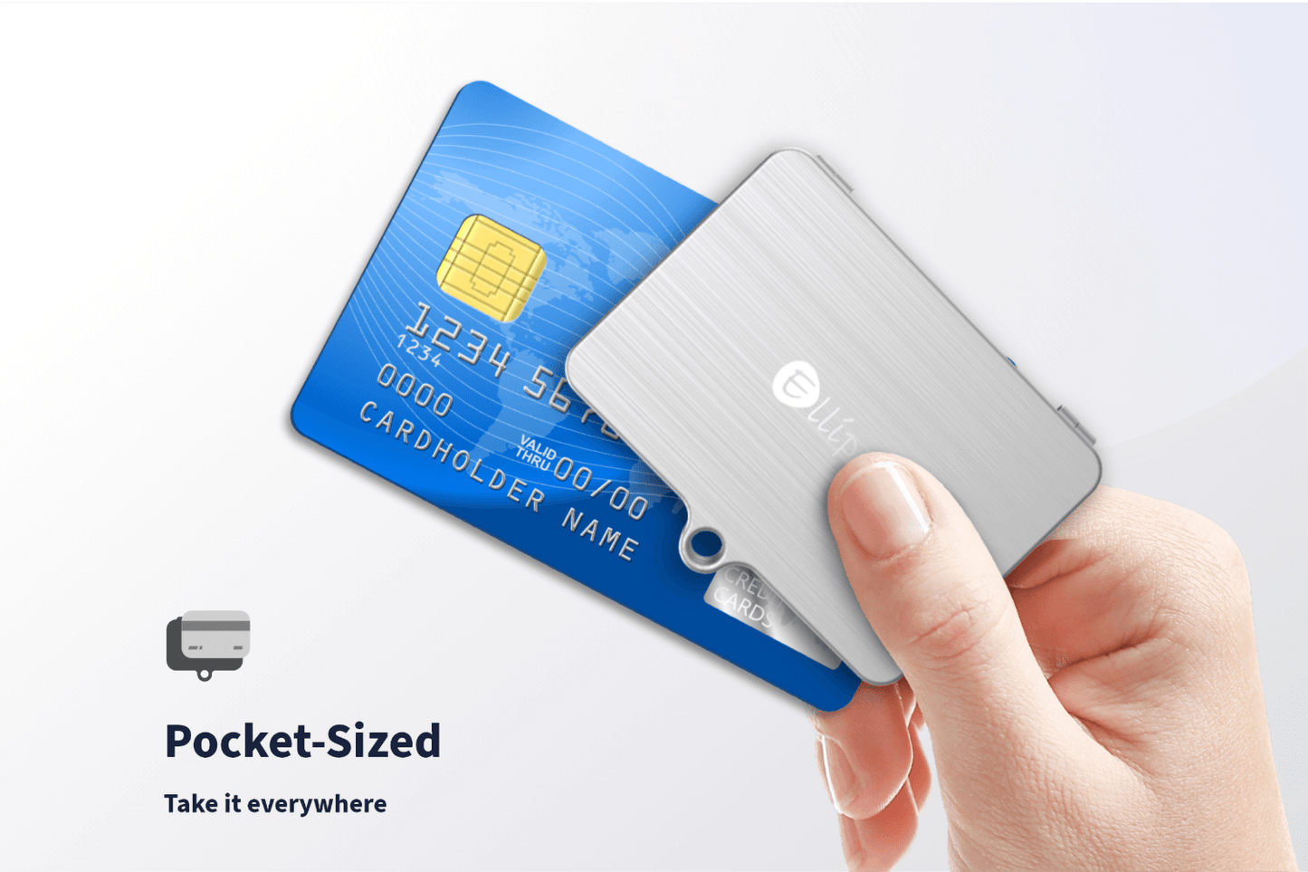 ELLIPAL Seed Phrase Steel DUO - Pocket-sized cryptocurrency wallet