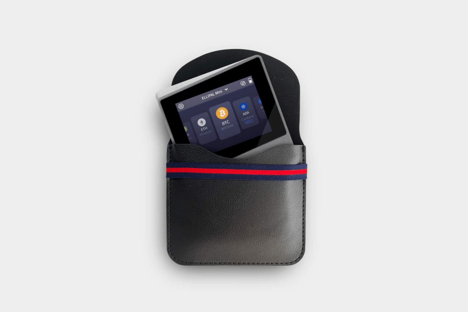 ELLIPAL Titan Mini crypto wallet in black case