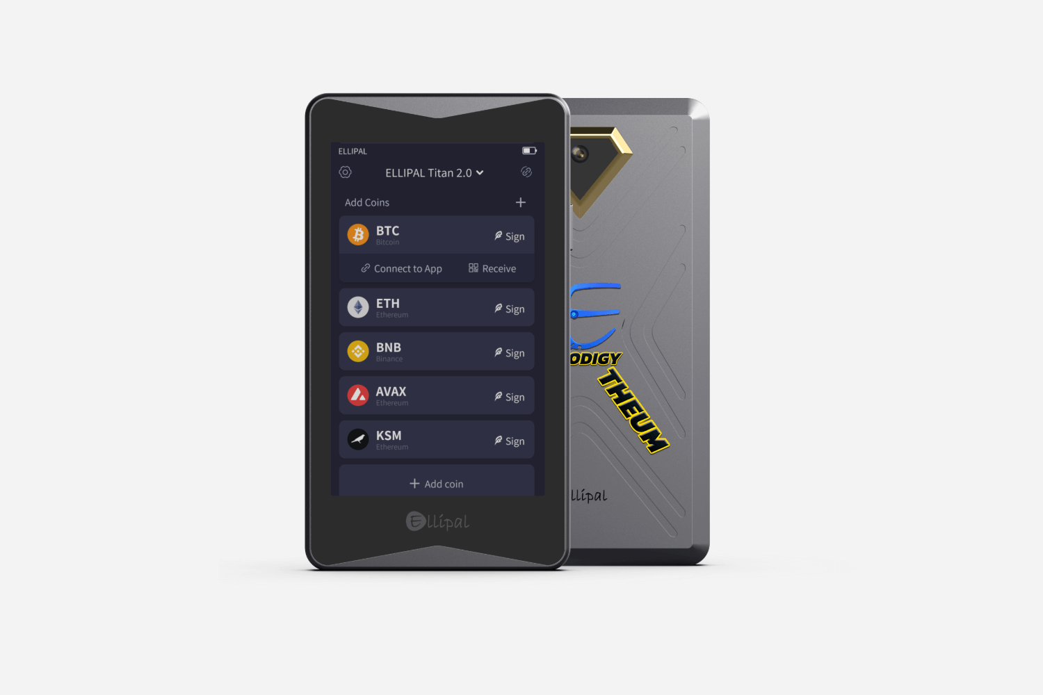 ELLIPAL Titan 2.0 crypto wallet interface