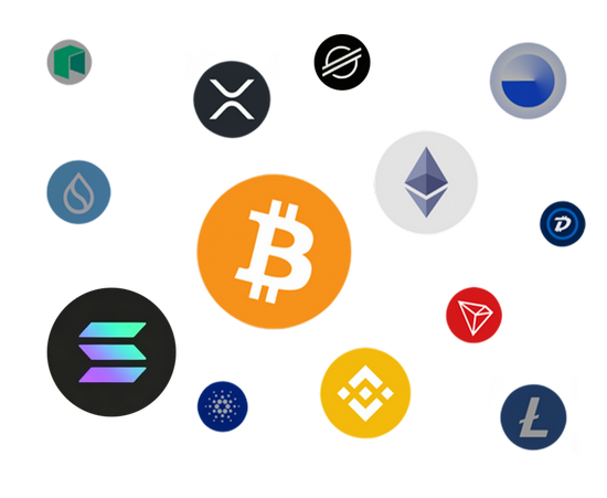 Examples of supported Blockchains in the ELLIPAL App