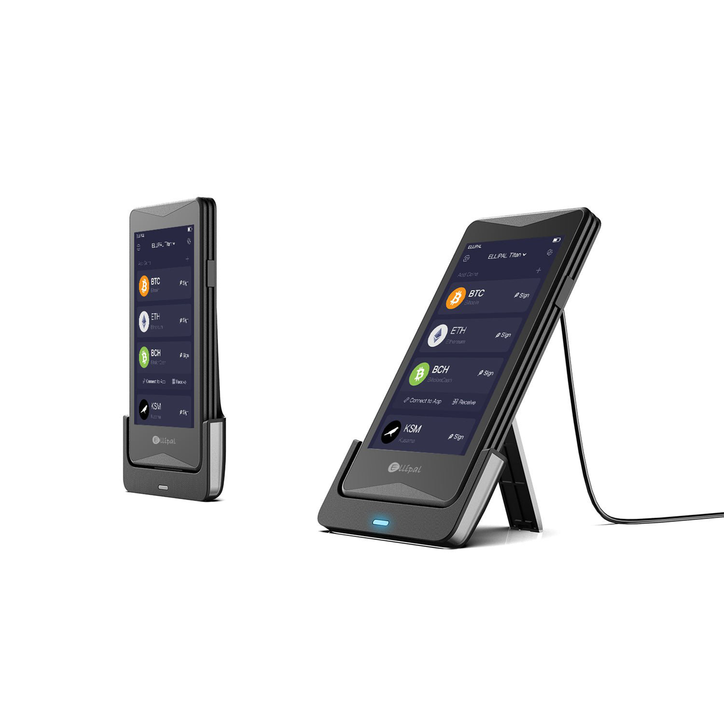 ELLIPAL Security Adapter for Titan and Titan 2.0 charging stand view