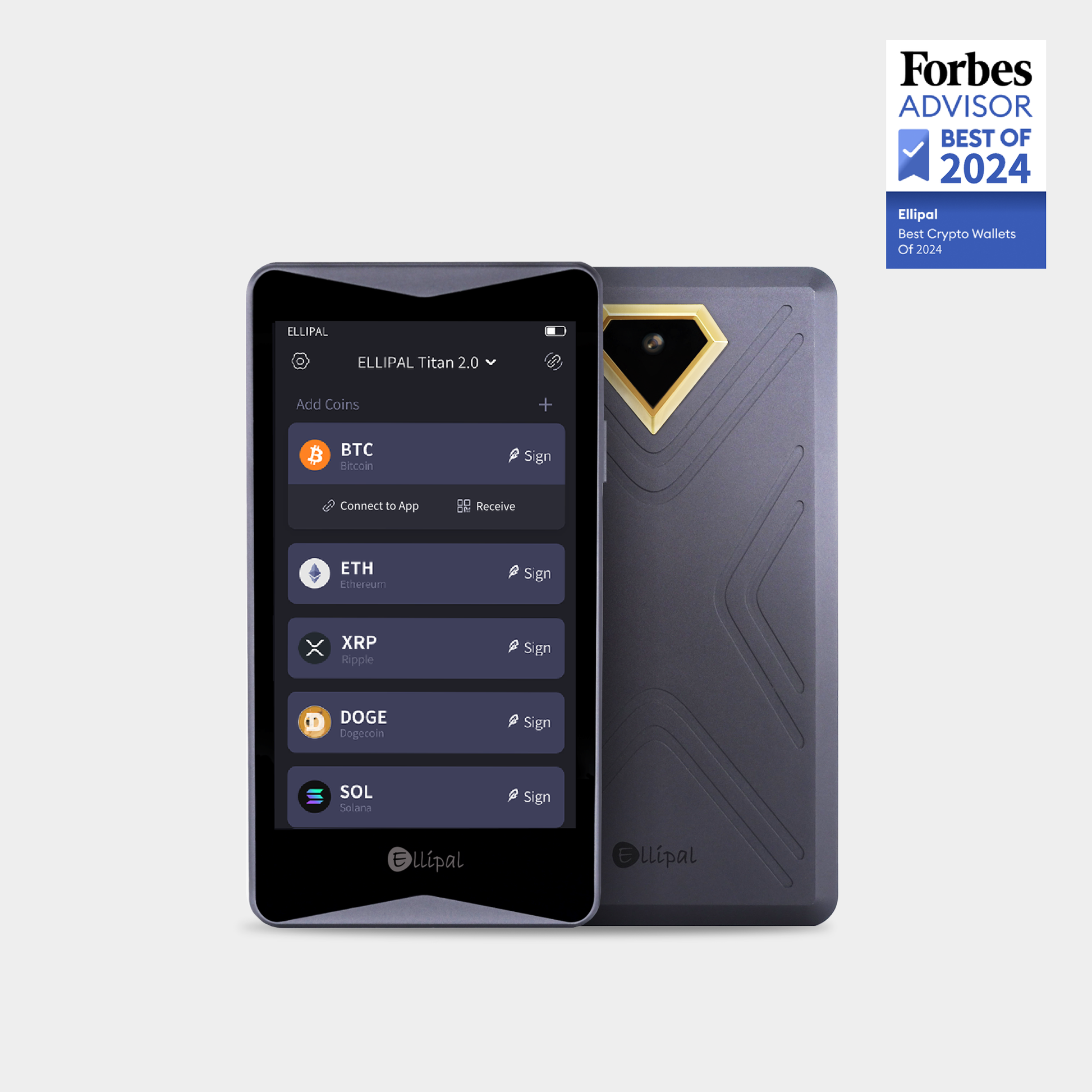 ELLIPAL Titan 2.0 cold wallet with Clear Signing interface