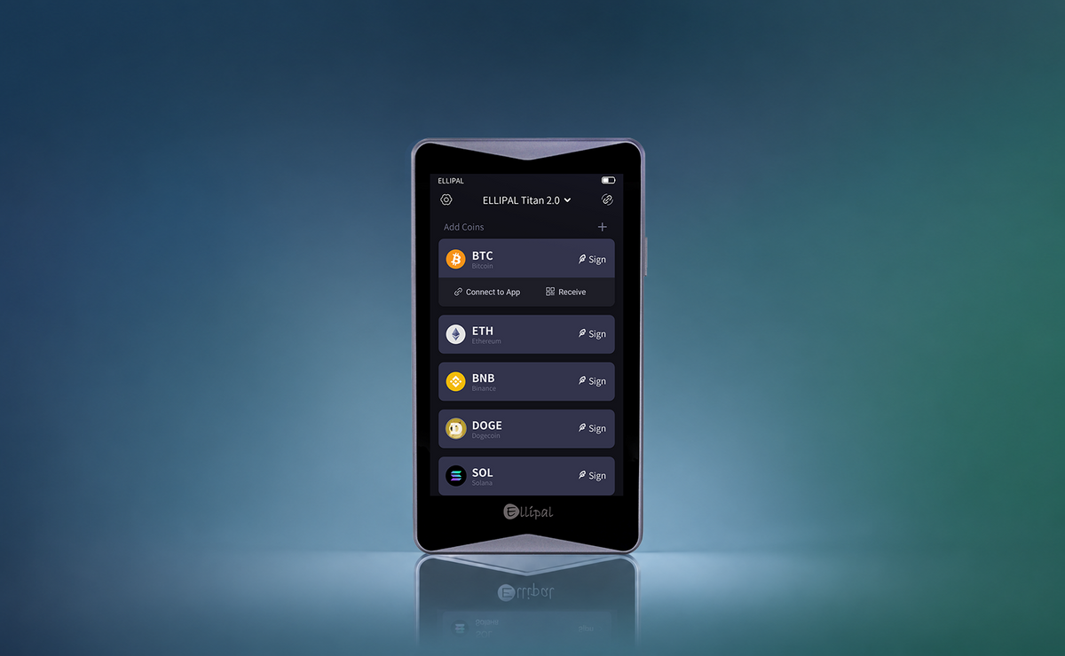 ELLIPAL Titan 2.0 air-gapped cold wallet