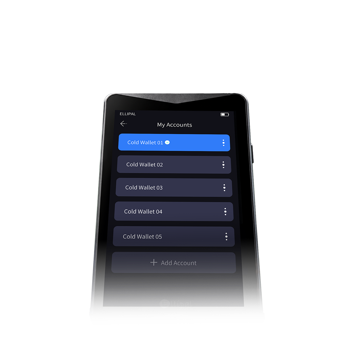 Up to five separate wallets on one ELLIPAL Titan 2.0
