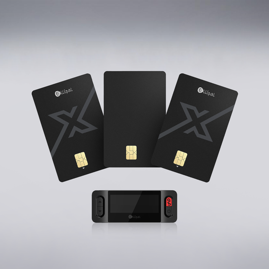 ELLIPAL X Card Cold Wallet three-card bundle with Starter