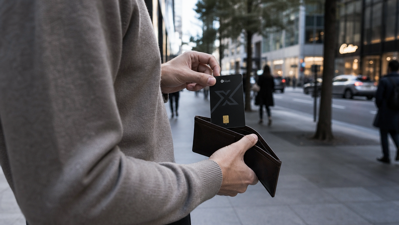 Using the ELLIPAL X Card with a phone while travelling